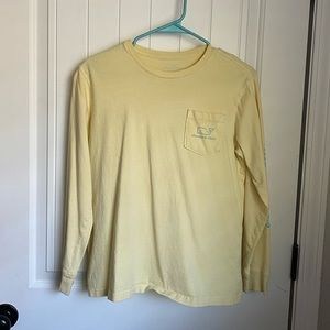 Vineyard Vines Longsleeve Yellow Youth Large Tee